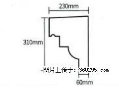 产品分解图型 - 檐口线，型号：SX311-YK-3，规格：230x310mm(3) - 娄底三象EPS建材 ld.sx311.cc